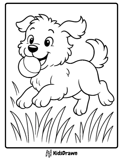 puppy coloring page