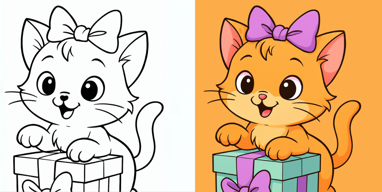 Kitten Coloring Pages