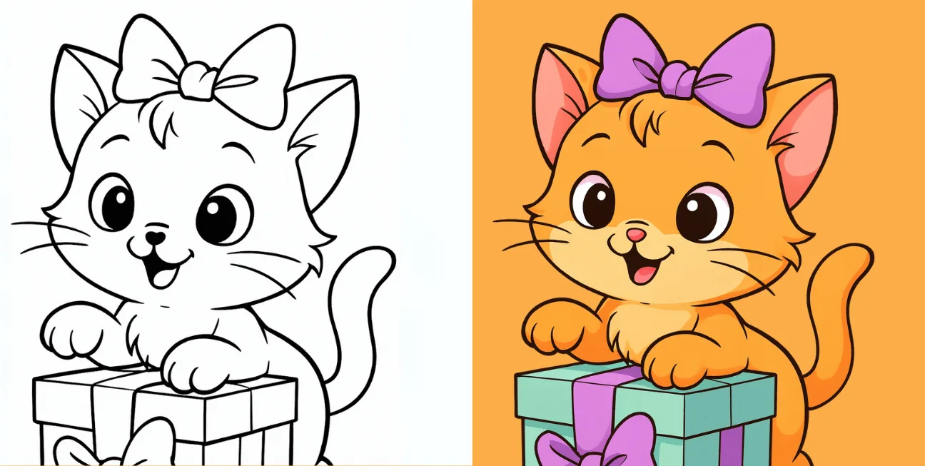 Kitten Coloring Pages