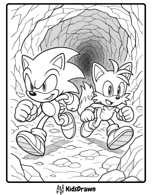 Sonic the Hedgehog in action pose