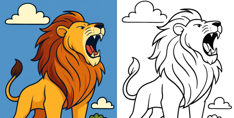 lion coloring pages